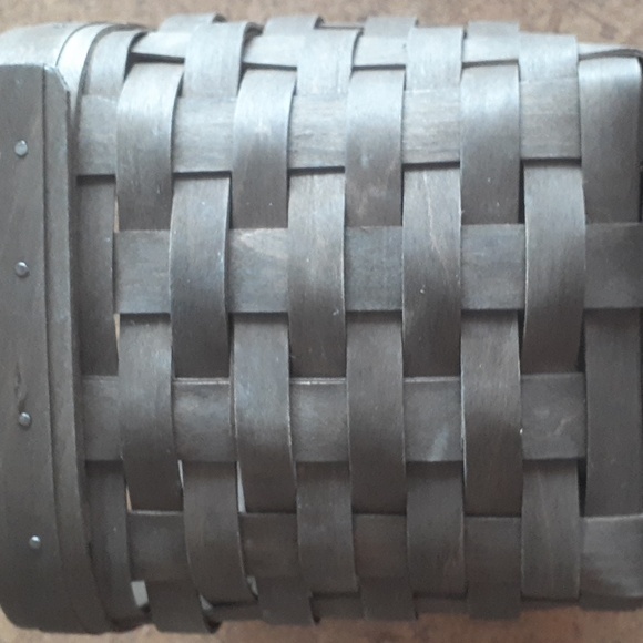 2008 Lonaberger dark brown tall tissue basket. - Picture 7 of 13